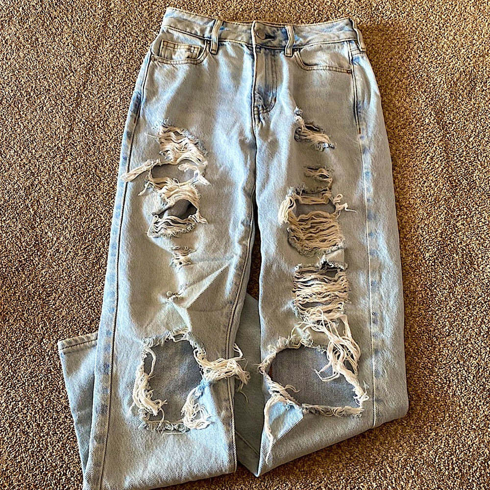 Pacsun 22 light wash mom jeans